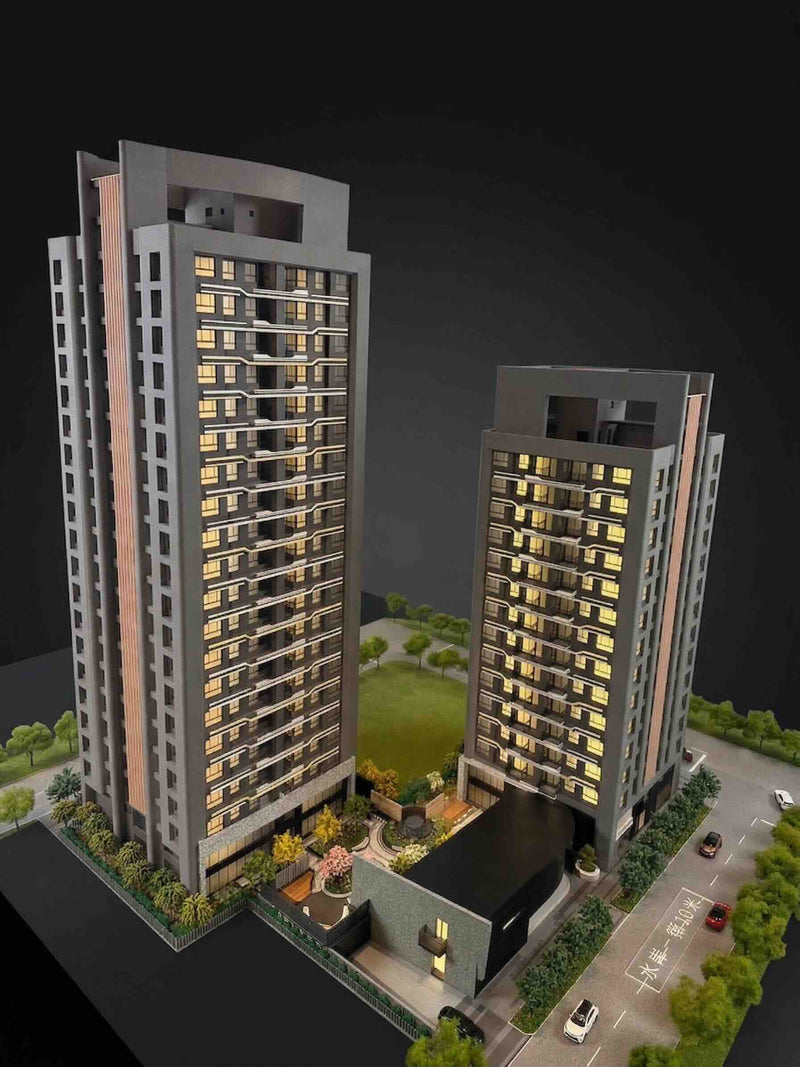 桃園經國特區 大樓建案模型